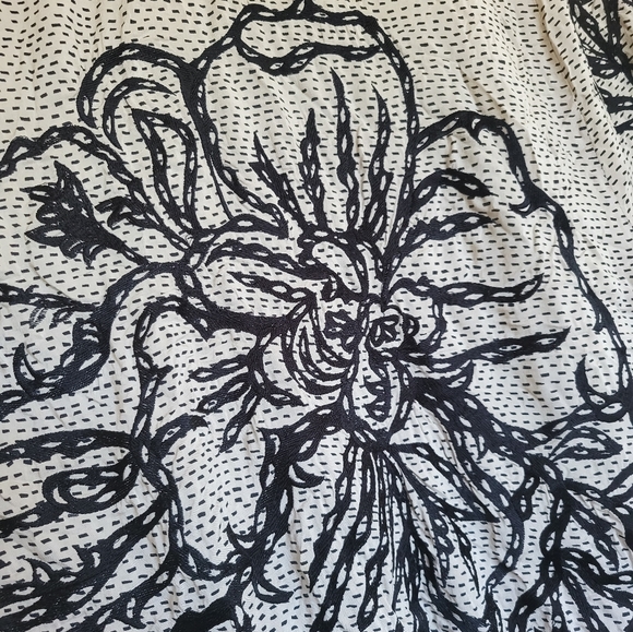 Anthropologie Ranna Gill Embroidered Beaded Boho Gown Dress halter maxi SMALL - Picture 4 of 5